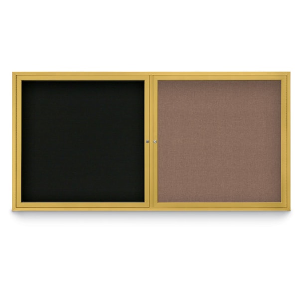 Corkboard, Synthetic Cork/Bronze, 72"x36"